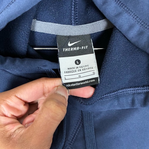 Nike Seattle Seahawks Therma-Fit Pullover Hoodie, Men’s Size Large, Navy Blue - Picture 4 of 6